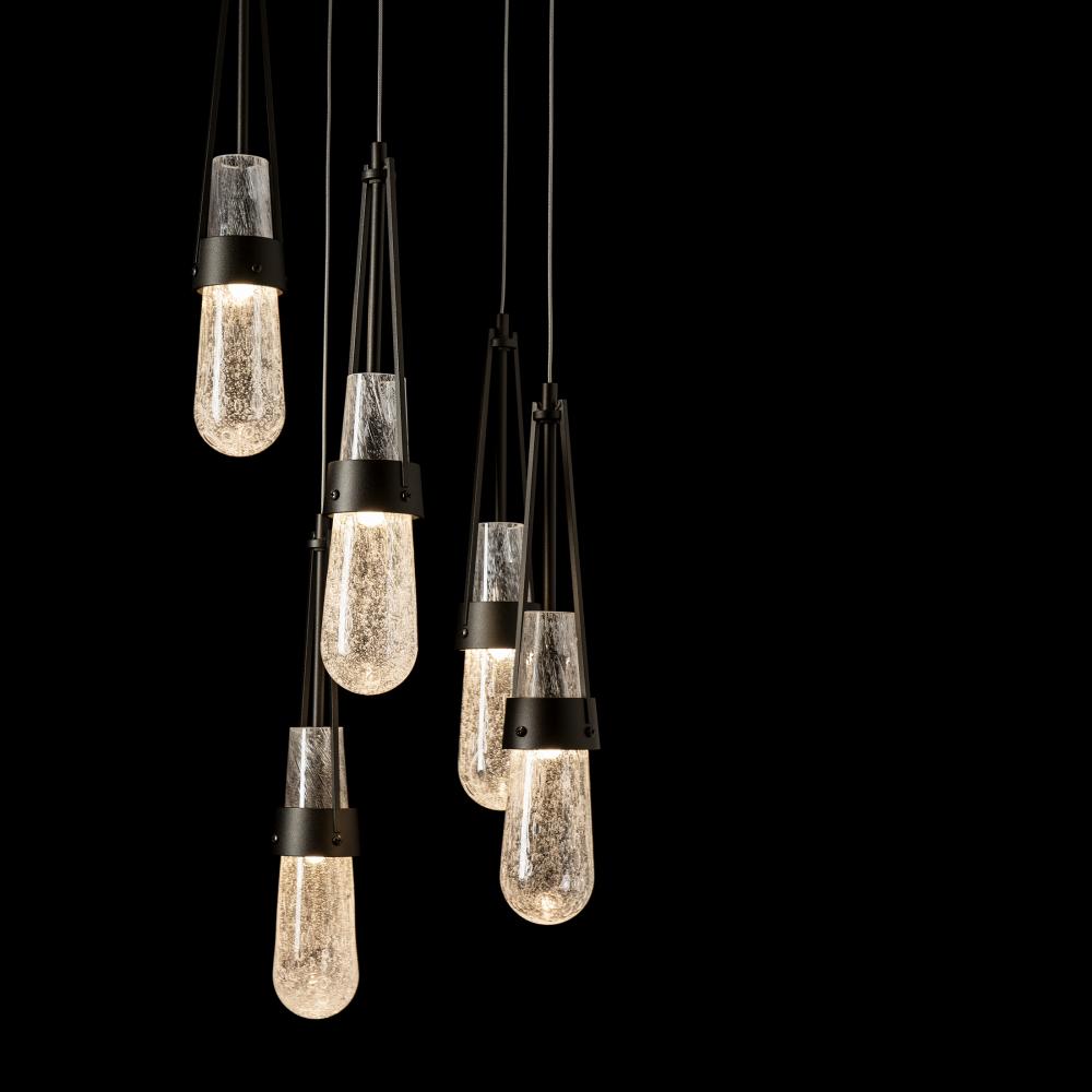 Link 5-Light Blown Glass Pendant