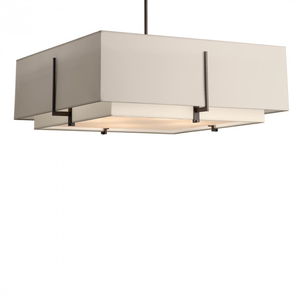 Exos Square Large Double Shade Pendant