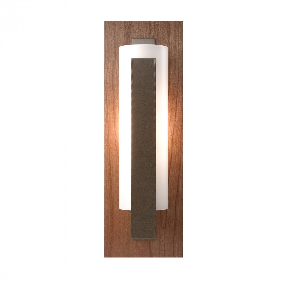 Forged Vertical Bar Sconce - Cherry or Copper Backplate