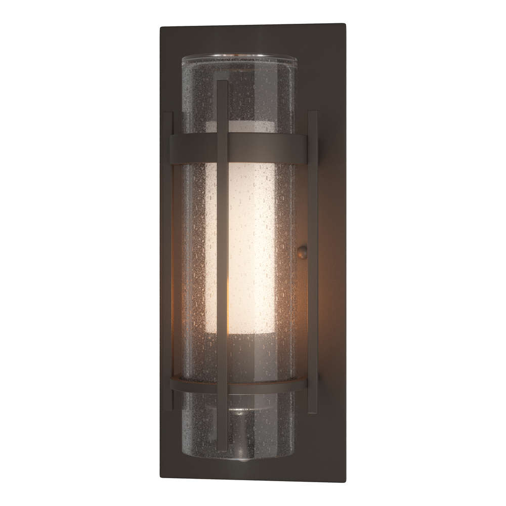 Torch  Seeded Glass Outdoor Sconce