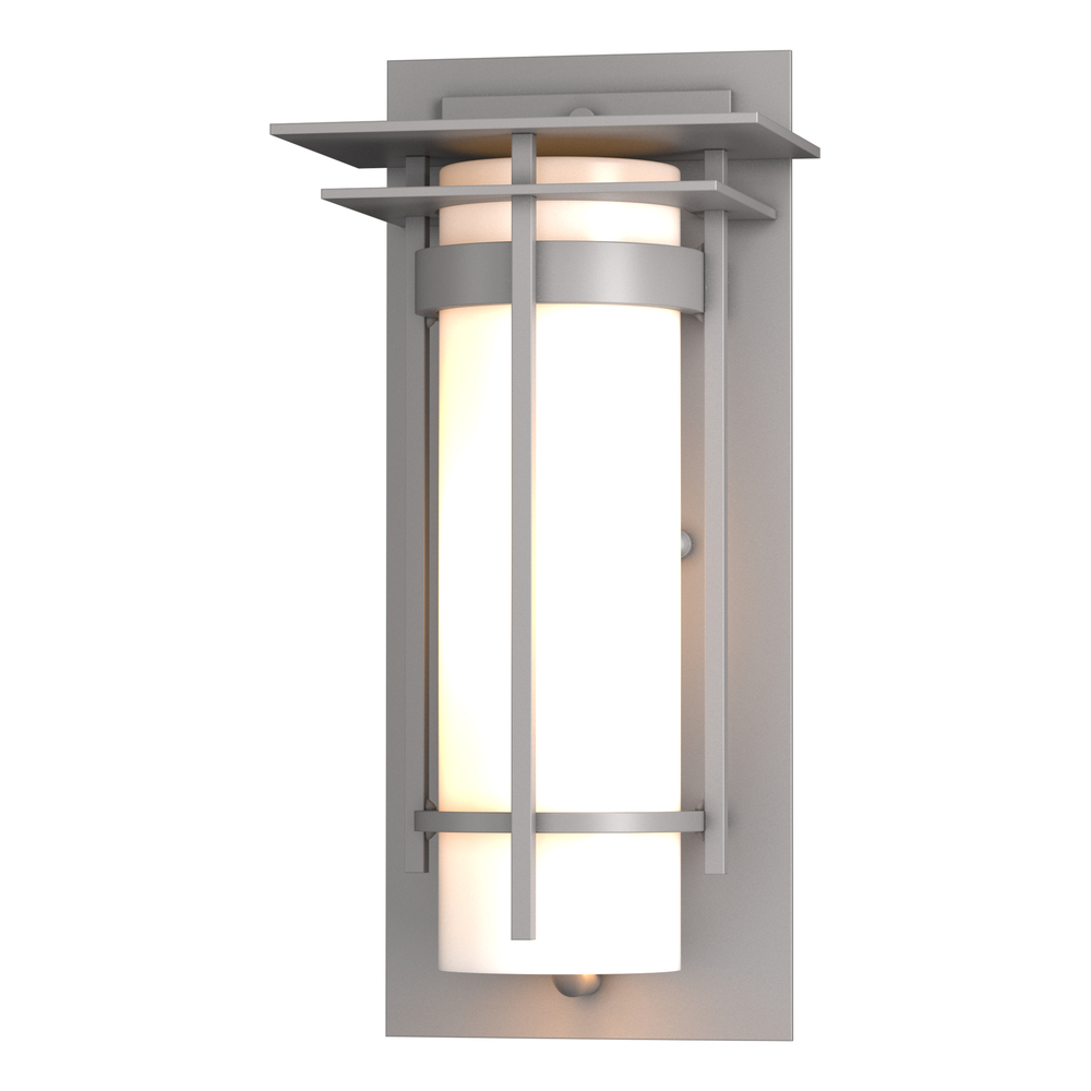 Banded with Top Plate Small Outdoor Sconce