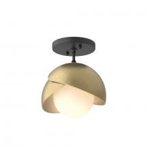 Hubbardton Forge 121377-SKT-10-86-GG0711 - Brooklyn 1-Light Double Shade Semi-Flush