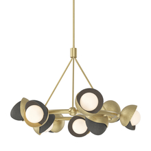 Hubbardton Forge 131068-SKT-MULT-86-20-GG0711 - Brooklyn 9-Light Double Shade Ring Pendant