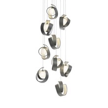 Hubbardton Forge 131099-SKT-LONG-20-GG0711 - Riza 9-Light Pendant