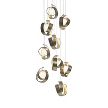 Hubbardton Forge 131099-SKT-LONG-84-GG0711 - Riza 9-Light Pendant