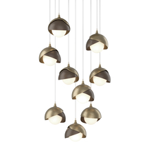 Hubbardton Forge 131105-SKT-LONG-84-05-GG0711 - Brooklyn 9-Light Double Shade Pendant