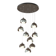 Hubbardton Forge 131105-SKT-STND-05-82-GG0711 - Brooklyn 9-Light Double Shade Pendant