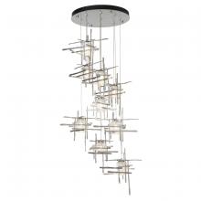 Hubbardton Forge 131107-SKT-STND-85-II0728 - Tura 9-Light Seeded Glass Pendant