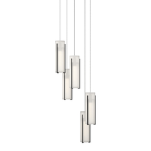 Hubbardton Forge 131124-SKT-LONG-10-GG0065 - Exos Glass 5-Light Pendant