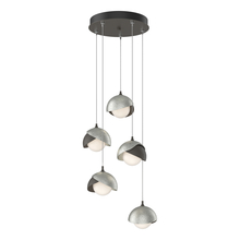 Hubbardton Forge 131125-SKT-STND-07-85-GG0711 - Brooklyn 5-Light Double Shade Pendant