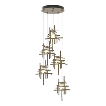 Hubbardton Forge 131128-SKT-STND-84-YC0305 - Tura 5-Light Frosted Glass Pendant