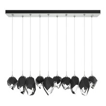 Hubbardton Forge 131145-SKT-LONG-82-BP0756 - Chrysalis 10-Light Mixed Crystal Pendant