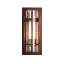 Hubbardton Forge 305896-SKT-10-ZS0654 - Banded Seeded Glass Small Outdoor Sconce