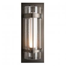 Hubbardton Forge 305899-SKT-10-ZS0664 - Banded Seeded Glass XL Outdoor Sconce