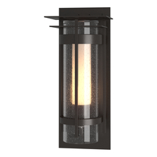 Hubbardton Forge 305997-SKT-14-ZS0655 - Torch  Seeded Glass with Top Plate Outdoor Sconce