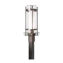 Hubbardton Forge 345897-SKT-10-ZS0684 - Banded Seeded Glass Outdoor Post Light