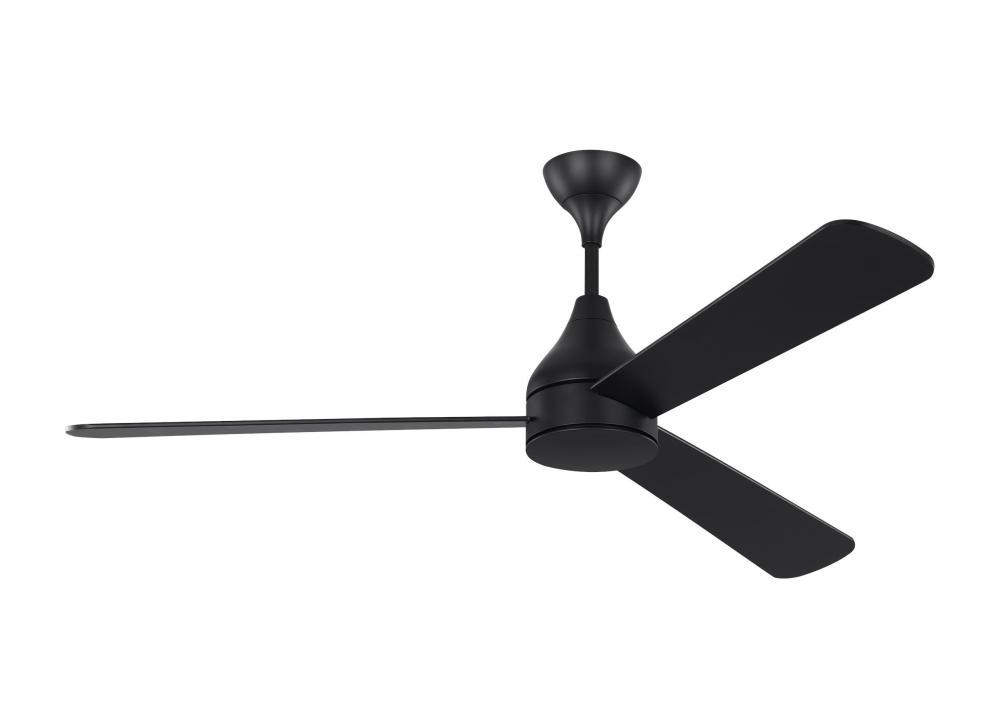 Streaming Smart 60&#34; Dimmable Indoor/Outdoor Integrated LED Black Ceiling Fan