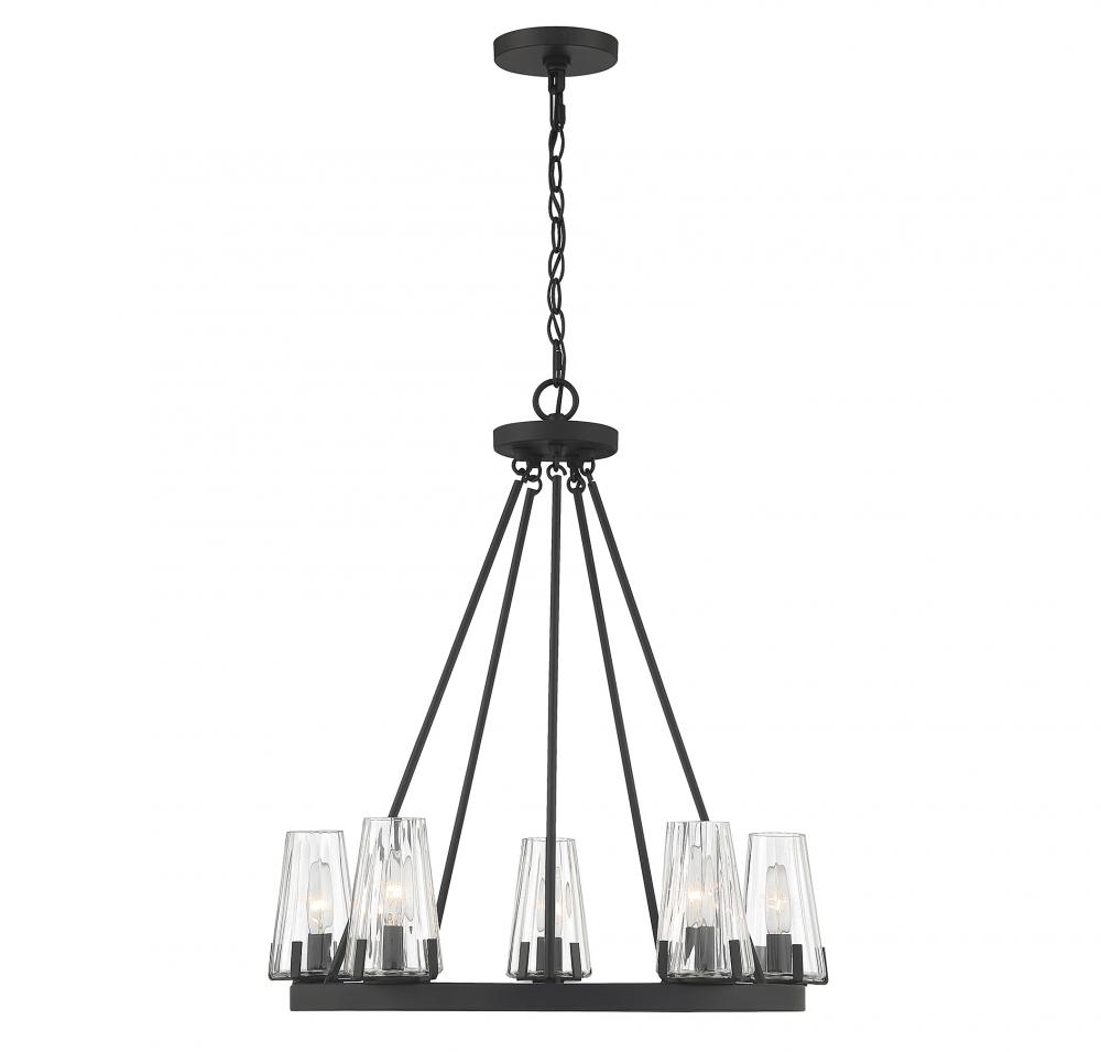 Dimond 5-Light Chandelier in Matte Black