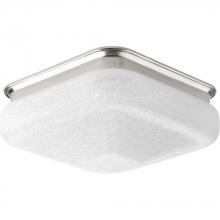 Progress P350024-009-30 - One-Light 11-1/2" LED Square Glass Flush Mount