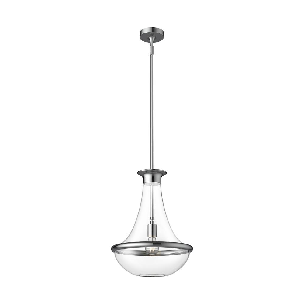 Marcel 10-in Chrome 1 Light Pendant