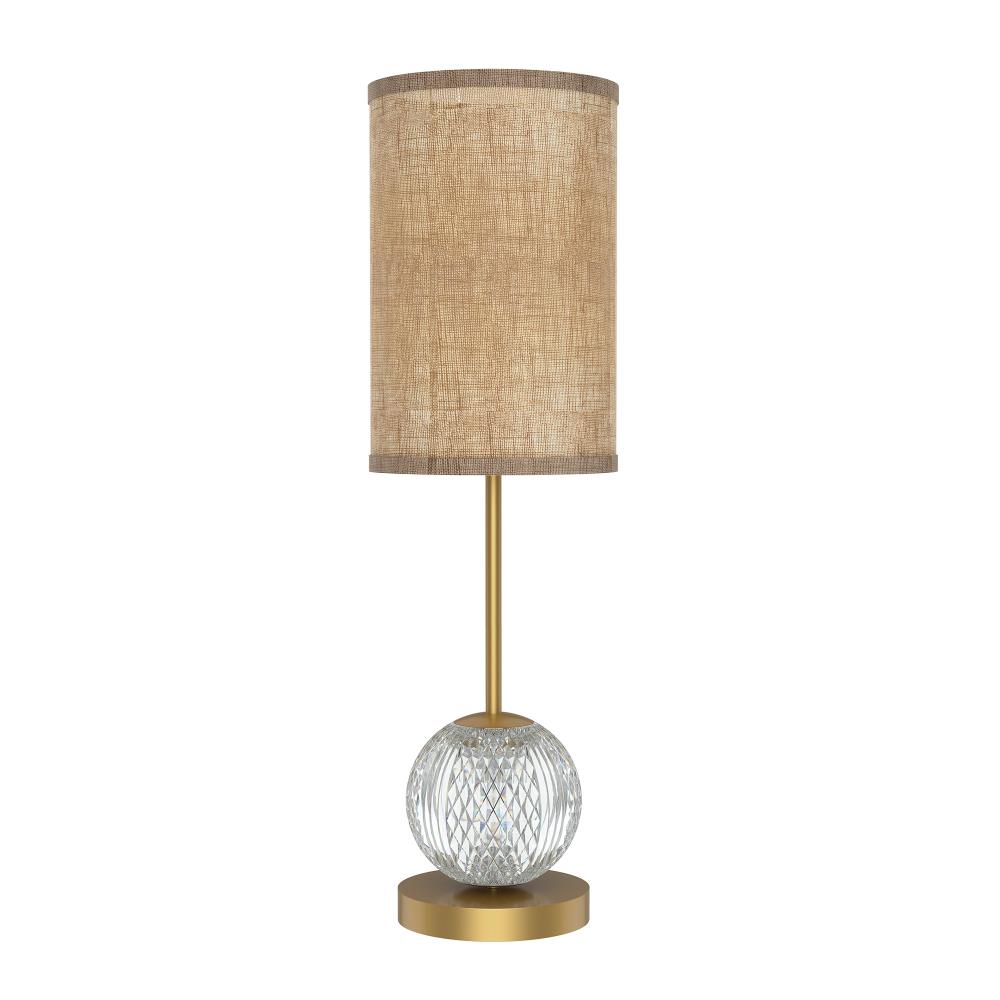 CALISTA 1 LIGHT TABLE LAMP URBAN BRONZE WHITE SILK SHADE