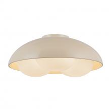 Alora Lighting FM495316PWOP - Robyn 16-in Pearl White/Opal Glass Socket Flush Mount