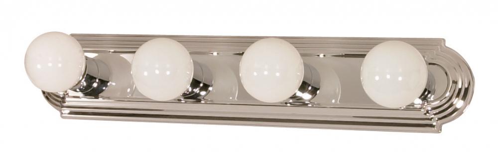 4 Light - 24&#34; Vanity Strip - Polished Chrome Finish