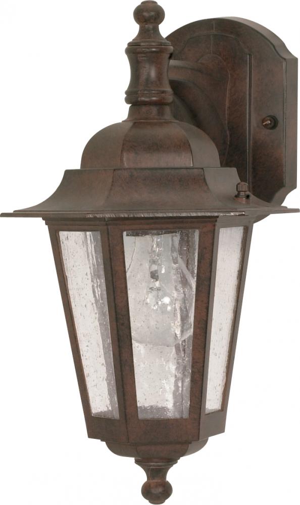 Cornerstone - 1 Light - 13&#34; - Wall Lantern - Arm Down with Clear Seed Glass; Color retail