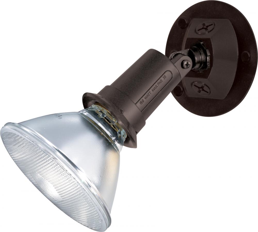 1 Light - 5&#34; Flood Light- PAR38 with Adjustable Swivel - Bronze Finish