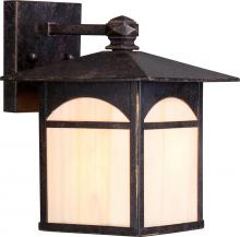 Nuvo 60/5751 - 1-Light 7.75" Wall Mounted Outdoor Fixture in Umber Bronze Finish and Honey Stained Glass