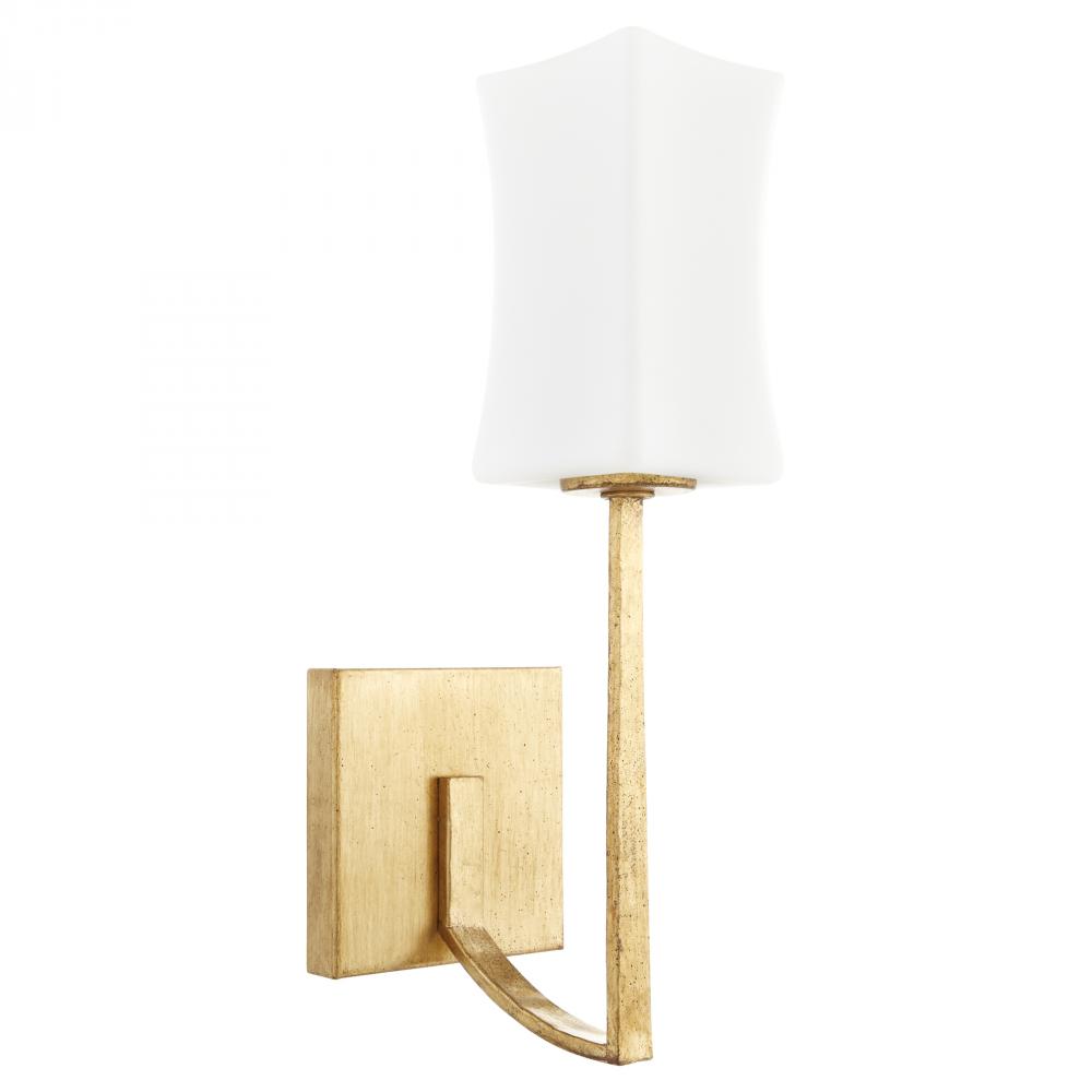 Ayala 1 Light Wall Mount |Gold Leaf