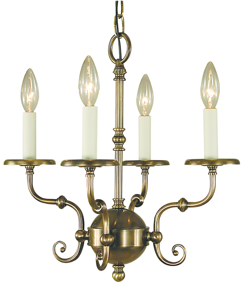 4-Light Siena Bronze  Jamestown Mini Chandelier