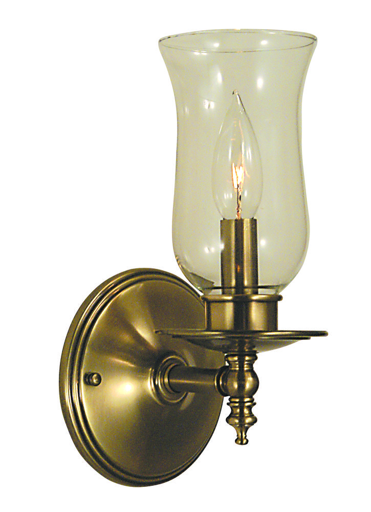 1-Light Antique Brass Sheraton Sconce