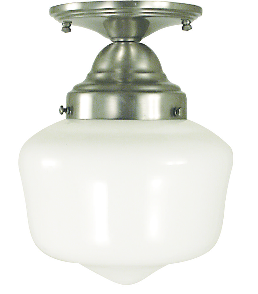 1-Light Antique Brass Taylor Flush / Semi-Flush Mount