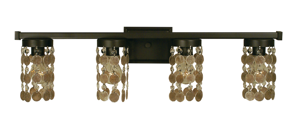 4-Light French Brass Naomi Sconce