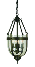 Framburg 1014 MB - 4-Light Mahogany Bronze Hannover Mini-Chandelier