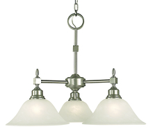 Framburg 2439 SBR/WH - 3-Light Siena Bronze Taylor Dinette Chandelier