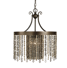 Framburg 2958 BN - 4-Light Brushed Nickel Penelope Dining Chandelier