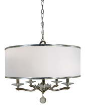 Framburg 4996 SP - 5-Light Satin Pewter Glamour Chandelier