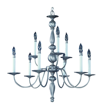 Framburg 7919 PB - 9-Light Polished Brass Jamestown Dining Chandelier