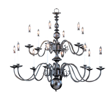  9135 MB - 14-Light Mahogany Bronze Jamestown Foyer Chandelier