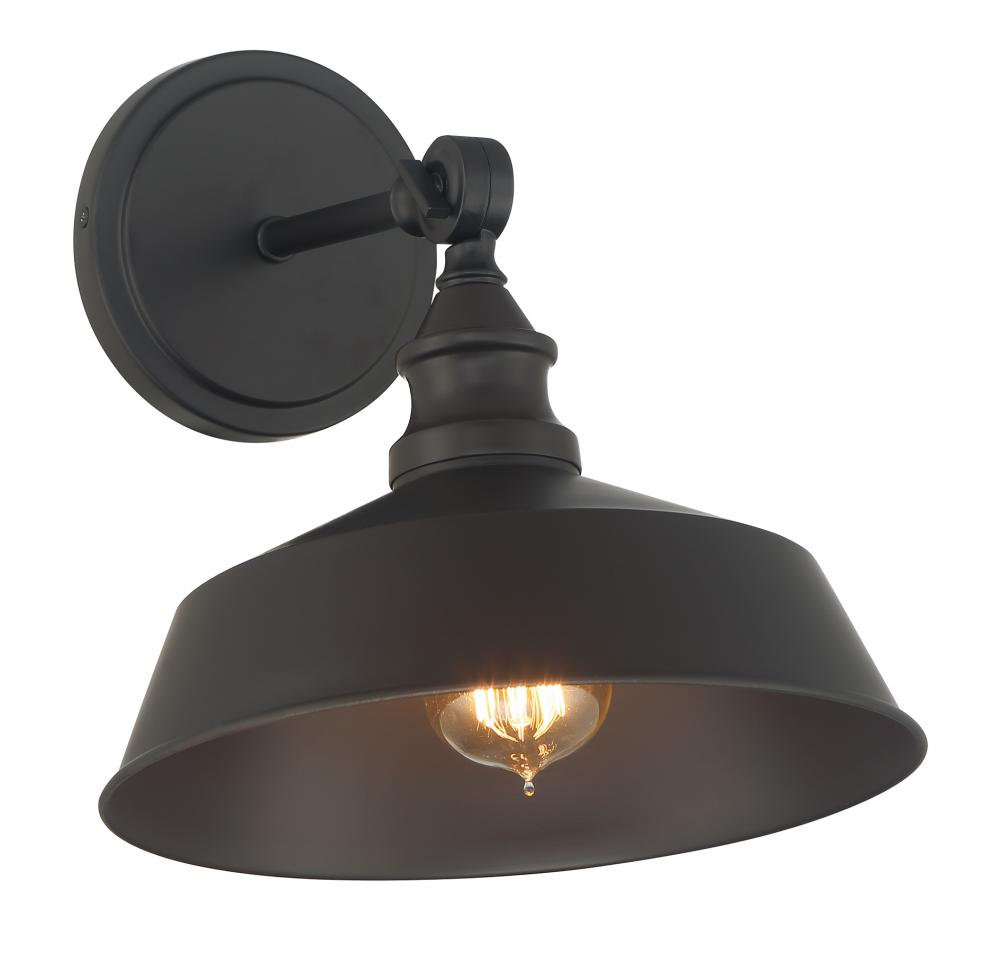 1-Light Wall Sconce in Oil Rubbed Bronze