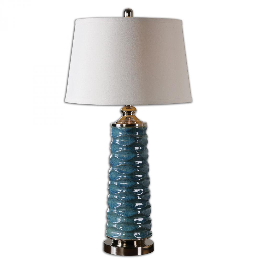 Uttermost Delavan Rust Blue Table Lamp