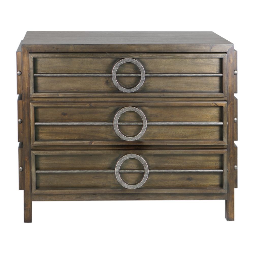 Uttermost Riley Weather Walnut Accent Chest