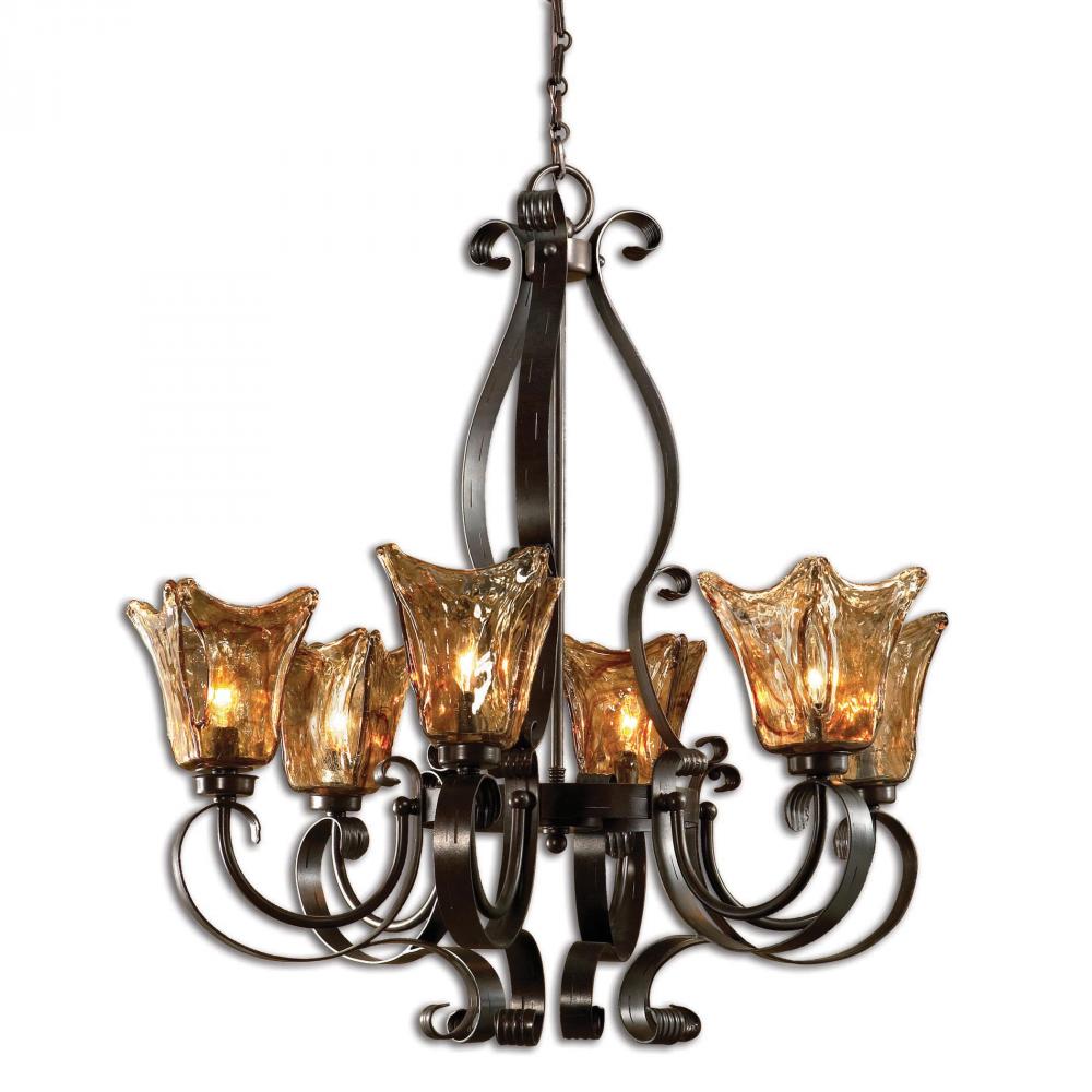 Uttermost Vetraio 6lt Oil Rubbed Bronze Chandelier