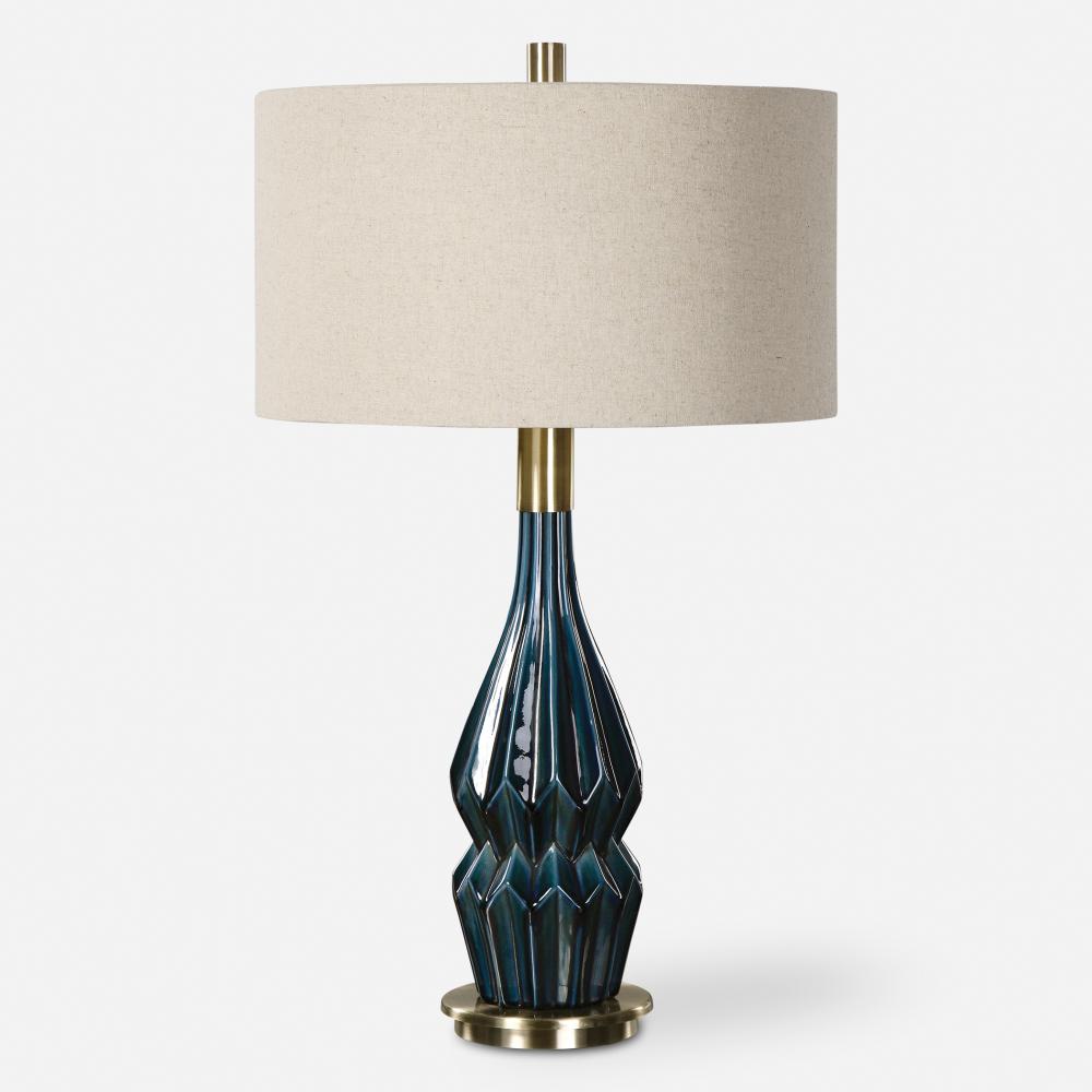 Uttermost Prussian Blue Ceramic Lamp