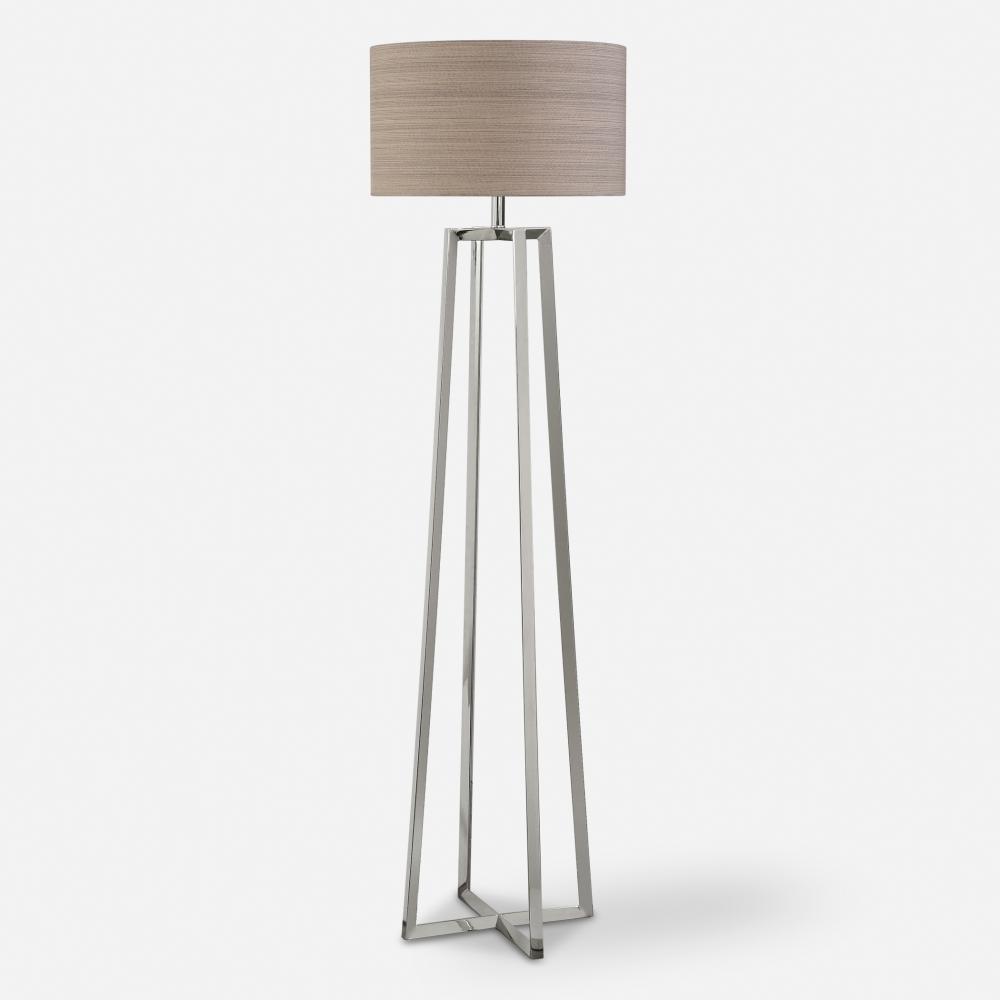 Keokee Polished Nickel Floor Lamp