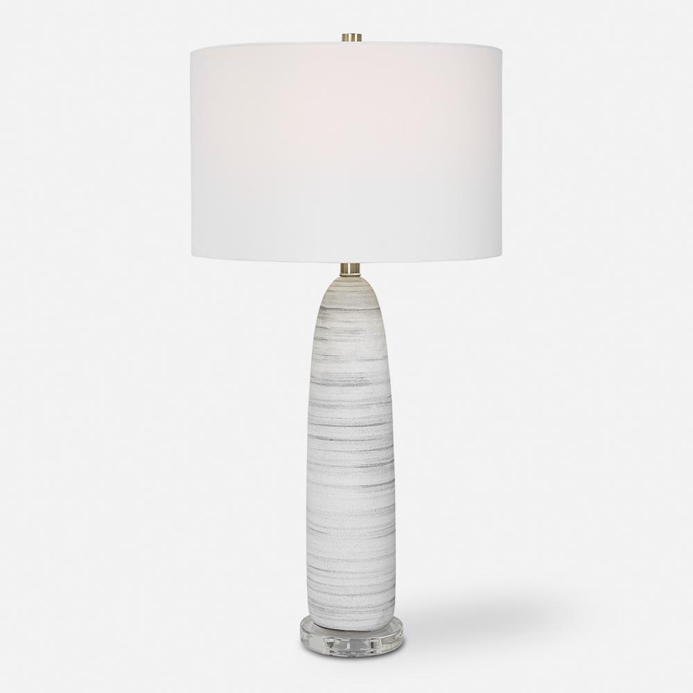 Uttermost Levadia Matte White Table Lamp