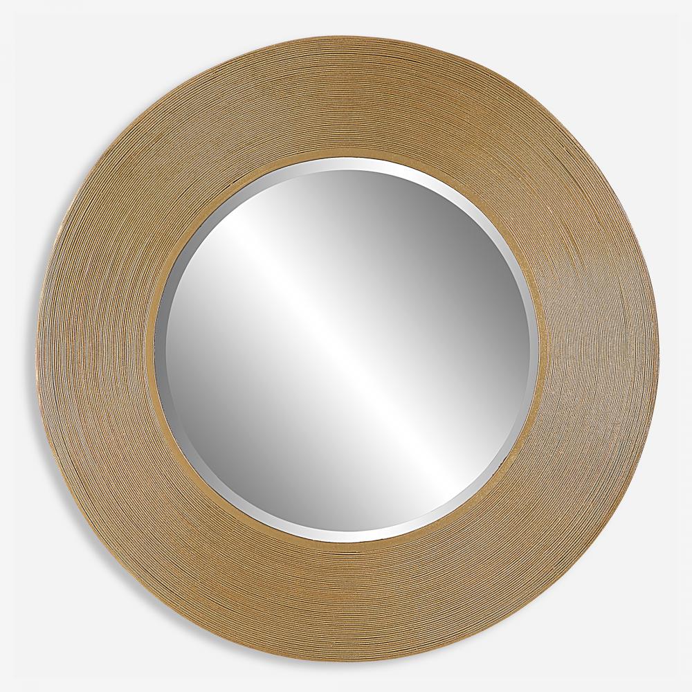 Archer Gold Wire Round Mirror