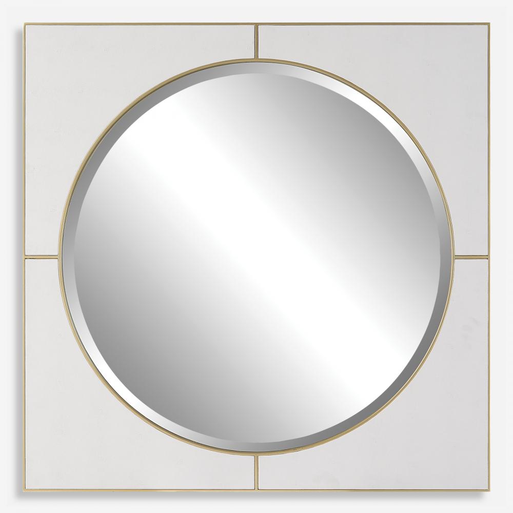 Uttermost Cyprus White Square Mirror